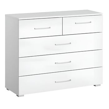 Alegro Alpine White 3+2 Drawer Chest