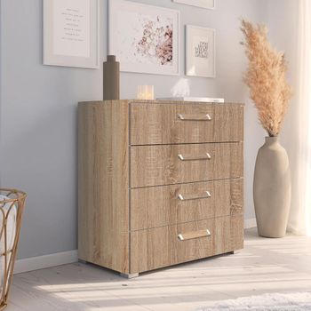 Evelyn Sonoma Oak 4 Drawer Chest