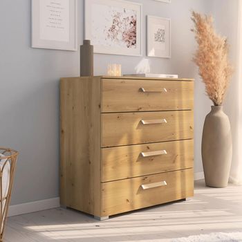 Evelyn Wild Oak 4 Drawer Chest