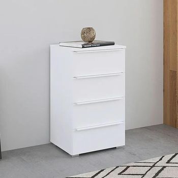 Monostar Alpine White 4 Drawer Chest
