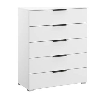 Skat Meridian Alpine White 5 Drawer Chest
