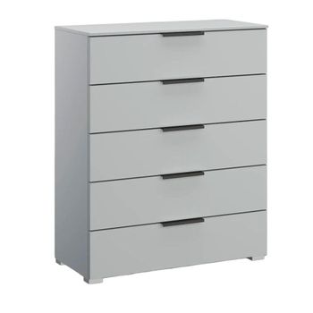 Skat Meridian Silk Grey 5 Drawer Chest