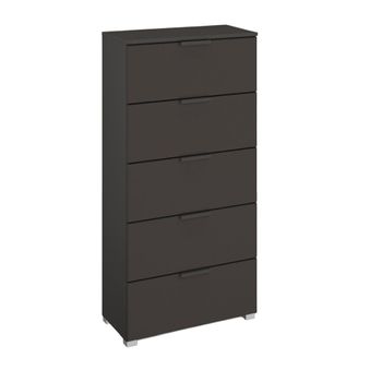 Skat Meridian Graphite 5 Drawer Tall Chest