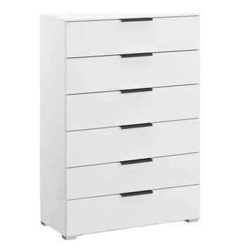 Skat Meridian Alpine White 6 Drawer Chest