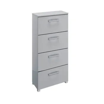 Skat Pure Silk Grey 4 Drawer Narrow Chest