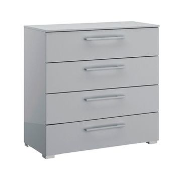 Skat Shine Silk Grey 4 Drawer Chest