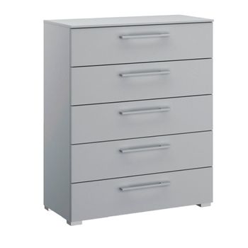 Skat Shine Silk Grey 5 Drawer Chest