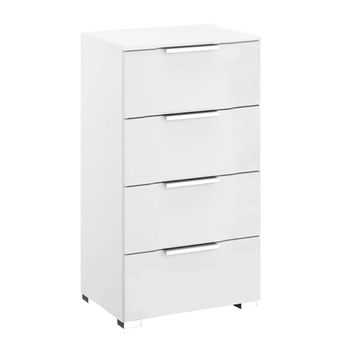 Texas Alpine White 4 Drawer Narrow Chest
