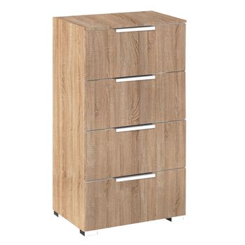 Texas Sonoma Oak 4 Drawer Narrow Chest