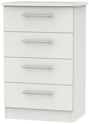 Sherwood Midi Grey 4 Drawer Chest