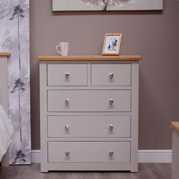 Diamond Painted 3+2 Drawer Chest of Drawers