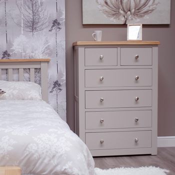 Diamond Painted 4+2 Drawer Chest of Drawers