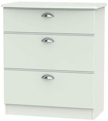 Victoria Grey 3 Drawer Deep Chest