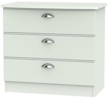 Victoria Grey 3 Drawer Small Chest