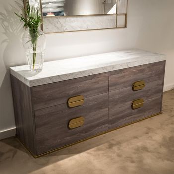 Westin Marble Top 6 Drawer Wide Chest - Sizes Available