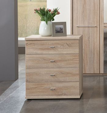 Dakar 2 Bedside / Chest / Silver Handles Dresser - Sizes Available