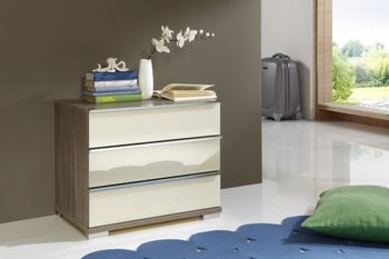 Loft Glass Front Bedside / Chest - Sizes Available