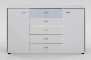 Tokio Combination Alpine White 2 Door 5 Drawer Dresser - Sizes Available