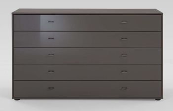 Tokio 5 Drawer Havana Chrome Handle Chest