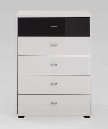 Tokio Glass 5 Drawer Chest - Sizes Available