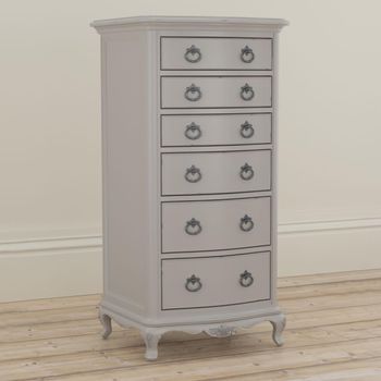Etienne Grey 6 Drawer Tall Chest