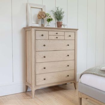 Toulon Oak 8 Drawer Chest