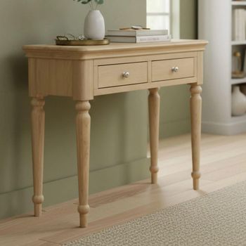 Cromwell Oak 2 Drawer Dressing Table