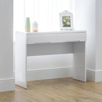 Manhattan White Gloss 2 Drawer Dressing Table