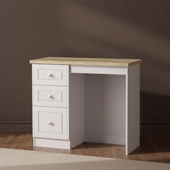 Vienna Cashmere 3 Drawer Single Dressing Table