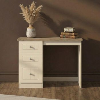 Vienna Cream 3 Drawer Single Dressing Table