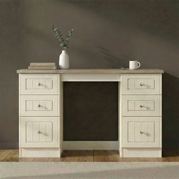 Vienna Cream 6 Drawer Double Dressing Table