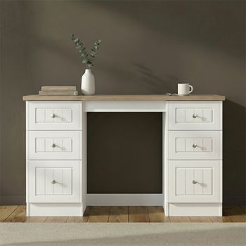 Vienna Porcelain 6 Drawer Double Dressing Table