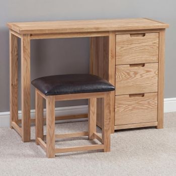Moderna Oak 3 Drawer Dressing Table Set