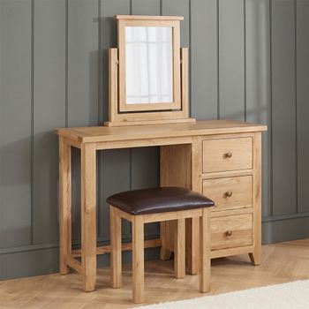 Appleby Petite Oak 3 Drawer Dressing Table