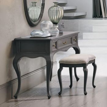 Verdi Italian Grey 3 Drawer French Style Dressing Table