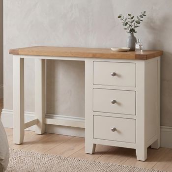 Melbourne White Painted 3 Drawer Dressing Table