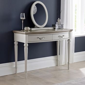 Montreux Grey Washed Oak and Soft Grey 2 Drawer Dressing Table
