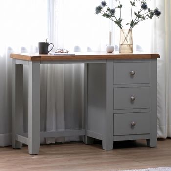 Melbourne French Grey Painted 3 Drawer Dressing Table