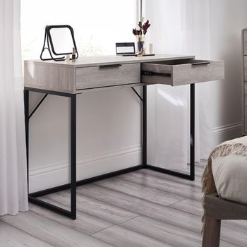 Bali Grey Oak 2 Drawer Dressing Table