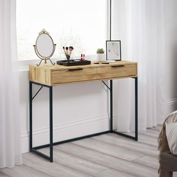 Bali Oak 2 Drawer Dressing Table