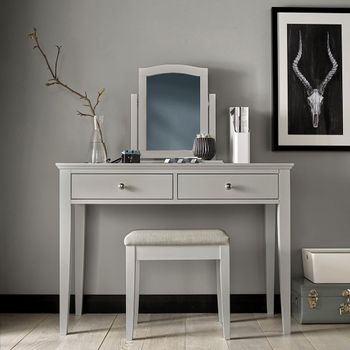 Ashby Soft Grey 2 Drawer Dressing Table