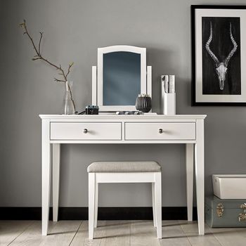 Ashby White 2 Drawer Dressing Table