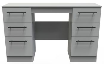 Beverley Grey 6 Drawer Double Dressing Table