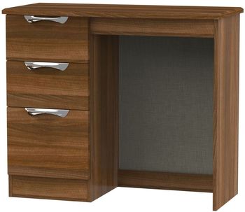 Camden Walnut Single 3 Drawer Dressing Table