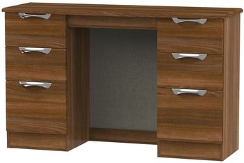 Camden Walnut Double 6 Drawer Dressing Table