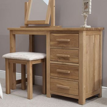 Opus Oak 4 Drawer Dressing Table Set