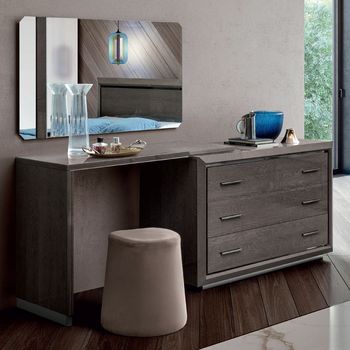 Elite Italian Silver Birch 3 Drawer Dressing Table