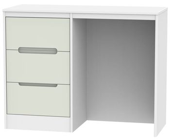 Monaco Cashmere and White 3 Drawer Single Dressing Table