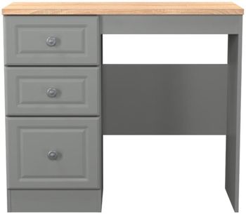 Norfolk Grey and Oak 3 Drawer Single Dressing Table