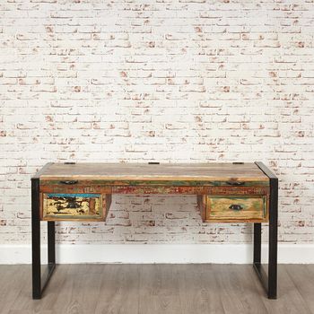 Urban Chic Reclaimed Wood 2 Drawer Dressing Table